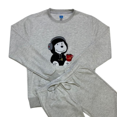 Pijama Nick Beagle Music gris claro adulto